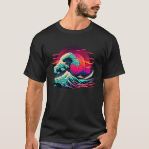 Camiseta Estética Vaperwave Falha Grande Onda Retrowave Sy