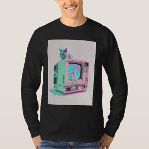 Camiseta Estética Vaperwave Gatilho de Falha Retrowave Synt