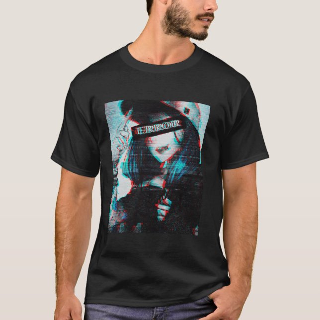 Camiseta Estética Vaporwave Japonês Futurismo Tee Animes (Frente)