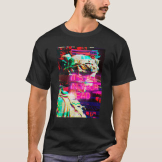 Camiseta Estética Vaporwave Japonês Futurismo Tee Animes