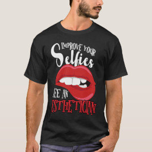 Camiseta Esteticista Maquiagem Cuidado com a beleza Salão