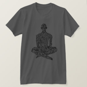 Camiseta Estético ascético (carvão vegetal com preto)