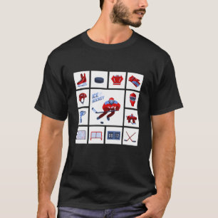 Camiseta Estético De Hóquei No Gelo Do Treinador De Hóquei