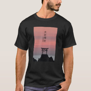 Camiseta Estético de Vaporwave Torii Arch