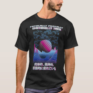Camiseta Estético Japonês E Gi De Vaporwave Fisicamente Can