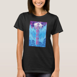 Camiseta Estético japonês Outro Mundo Otaku Vaporwave