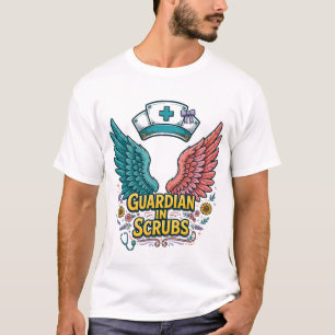 Camiseta Estetoscópio Batimento Cardíaco de Enferm