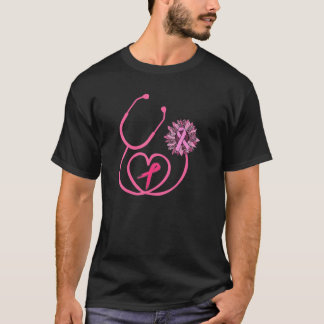 Camiseta Estetoscópio Cor - de-Fita Rosa Fita, Sensibilizaç