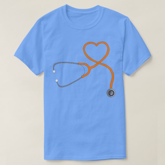 Camiseta Estetoscópio Coração 4 (Frente do Design)