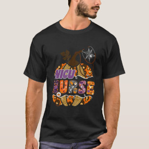 Camiseta Estetoscópio de Enfermeira Nicu Leopardo Fantasia