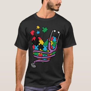 Camiseta Estetoscópio do Coração quebra-cabeça