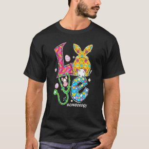 Camiseta Estetoscópio Encantador de Oncologia Enfermeira Co