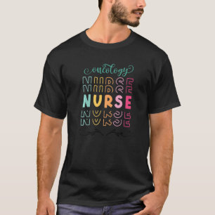 Camiseta Estetoscópio Tie Dye Dia da Enfermeira de Oncologi