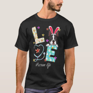 Camiseta Estetoscópio Vida de Camisolão Enfermeira Bulldog