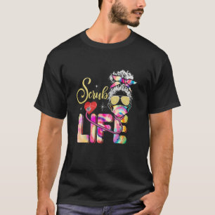 Camiseta Estetoscópio Vida de uniforme de enfermeira dia Ti