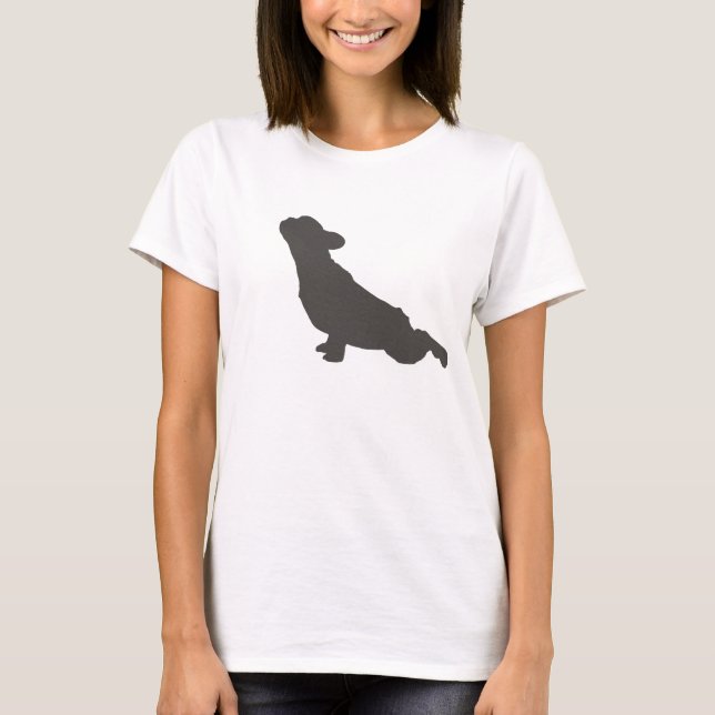 Camiseta Esticão do buldogue francês (Frente)