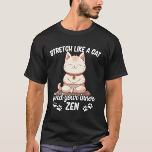 Camiseta Esticar Como Um Gato De Yoga