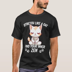 Camiseta Esticar Como Um Gato De Yoga