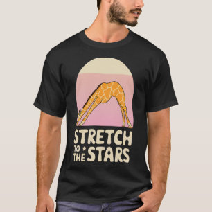 Camiseta Esticar em Direção à Girafa da Galáxia Positividad