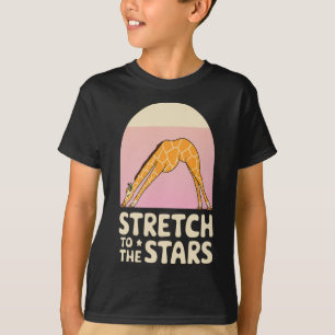 Camiseta Esticar em Direção à Girafa da Galáxia Positividad