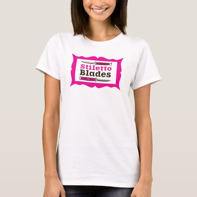 Camiseta Estiletto Blades no quadro (Frente)