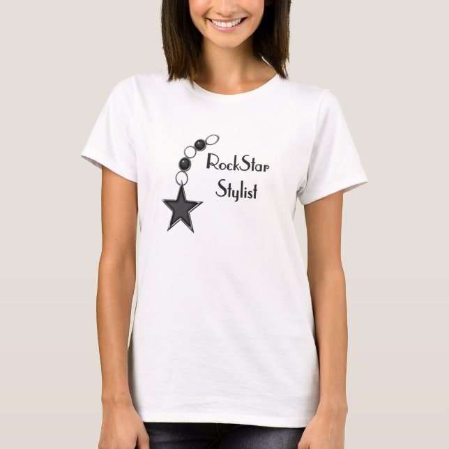Camiseta Estilista da estrela do rock (Frente)