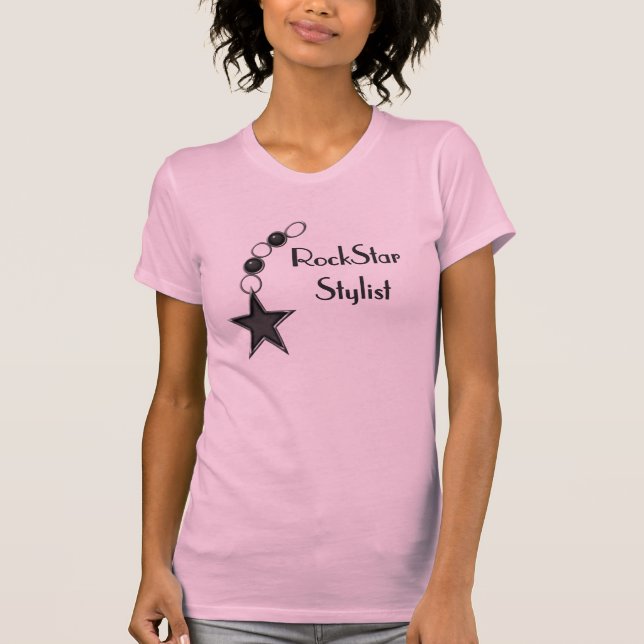 Camiseta Estilista da estrela do rock (Frente)