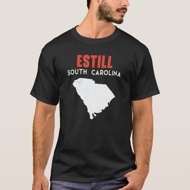 Camiseta Estill South Carolina USA State America Travel (Frente)