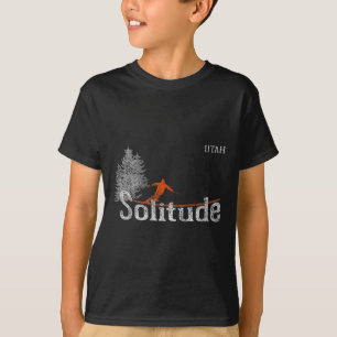 Camiseta Estilo 1980s Estilo Solidão Utah Pico com Vintage