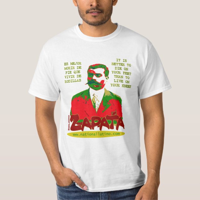 Camiseta Estilo 1 do t-shirt de Zapata (Frente)