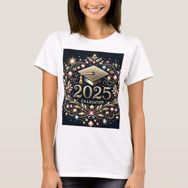 Camiseta Estilo 3 do Formando Elegante 2025 (Frente)