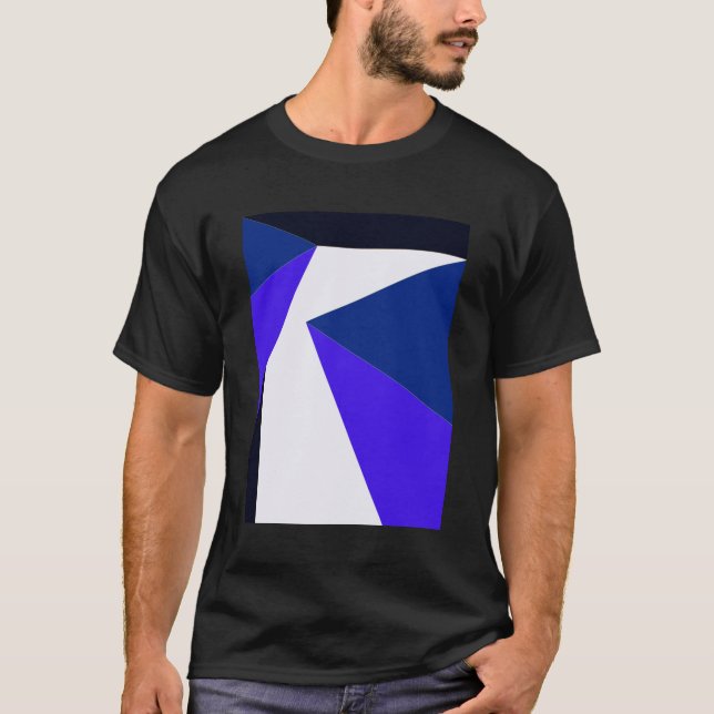 Camiseta estilo abstracto geométrico original (Frente)