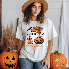 Camiseta Estilo Adoravelmente Louco: Feliz Fantasma no Hall