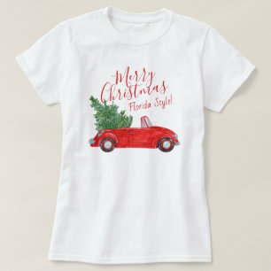 Camiseta Estilo alegre do #Florida dos #Christmas do carro