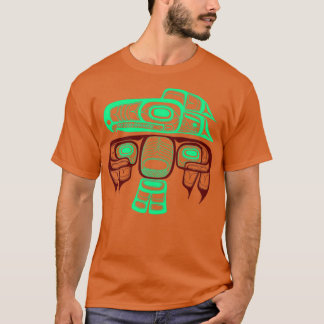 Camiseta Estilo Americano Nativo Arte Tlingit Thunderbird