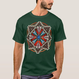 Camiseta Estilo Americano Nativo Mandala 1