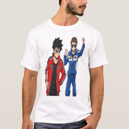 Camiseta Estilo Anime de Corrida - Roupas de Rua L