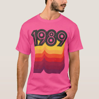 Camiseta Estilo anos 80 1989 vintage