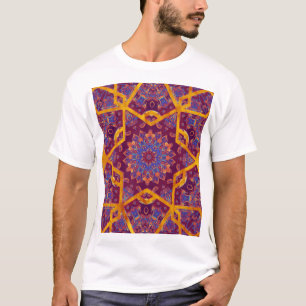 Camiseta estilo árabe, padrão uniforme islâmico aquoso