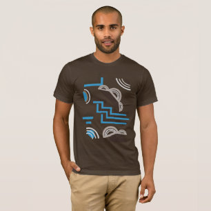 Camiseta Estilo Art Deco Design abstrato