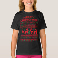 Camiseta estilo arte pixel natal feliz
