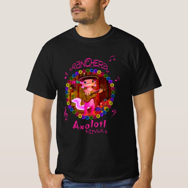 Camiseta Estilo Axolotl da Ranchera (Frente)
