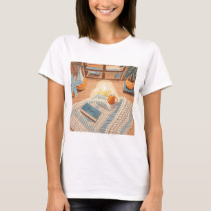 Camiseta estilo Boho quente e abstrato