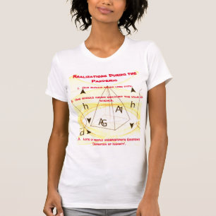 Camiseta 'Estilo' Branco Vermelho 'Realizações durante a
