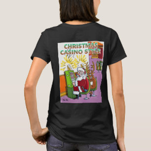 Camiseta Estilo Casino de Natal - mulheres pretas - camiset