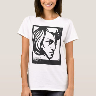 Camiseta Estilo Chopin do art deco