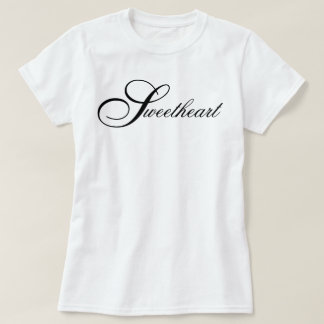 Camiseta Estilo clássico chique de letra "Querida"
