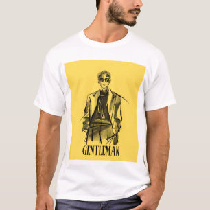 Camiseta Estilo Clássico de Cavalheiro T-Shirt