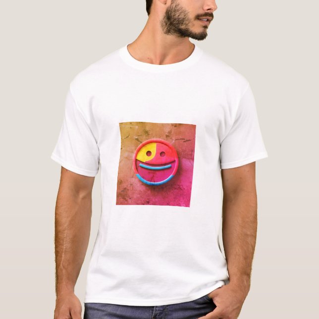 Camiseta Estilo Clássico Emoji T-Shirt - Divertido (Frente)