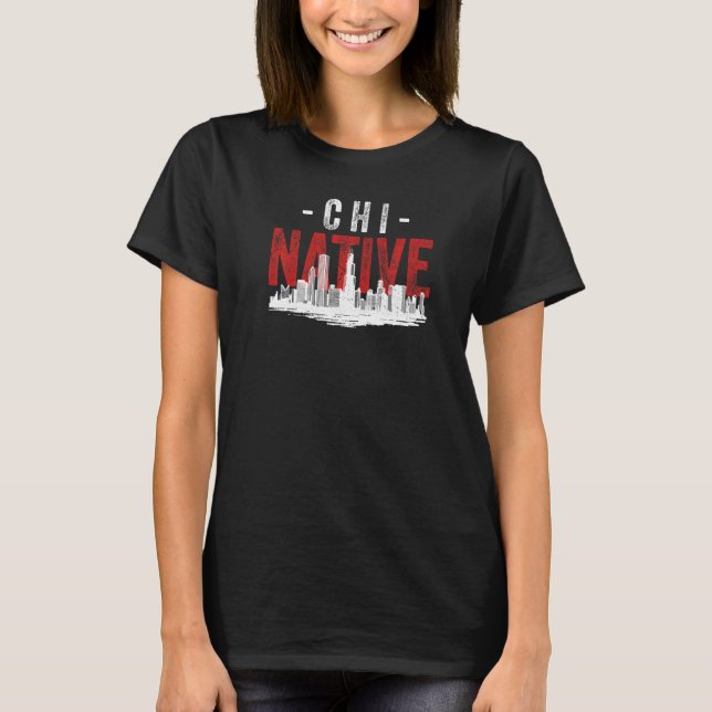 Camiseta Estilo com Dificuldade Chicago Illinois - Crescent (Frente)